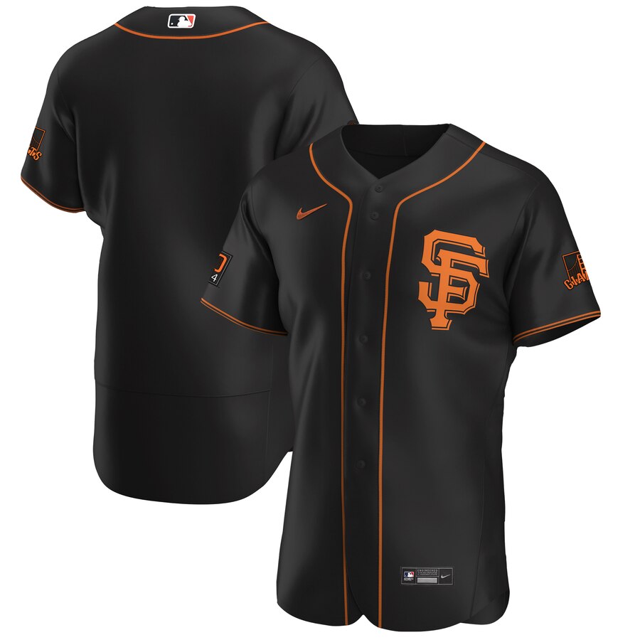 San Francisco Giants Men Nike Black Alternate 2020 Authentic Team MLB Jersey